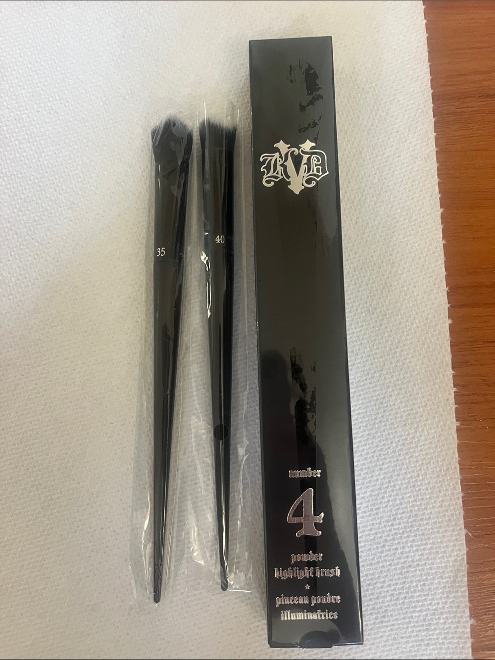 Set of 3 Kat Von D Makeup Brushes - #’s 35, 40, and 4
